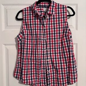 J. Crew Red and Blue Checkered Shirt